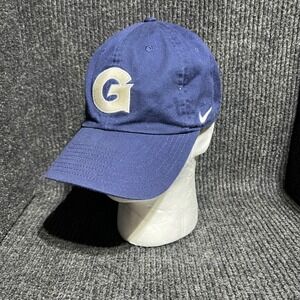 Nike Georgetown Hat Mens OS Navy Heritage86 Dri-FIT Adjustable Baseball Cap